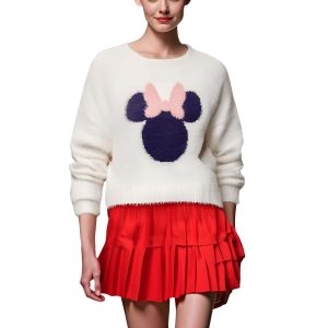 Minnie Mouse Grafik Strickpullover Pullover