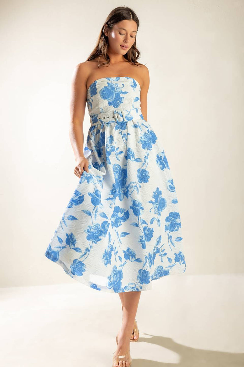 HONESTLY LOVE gewebt MIDI Kleid