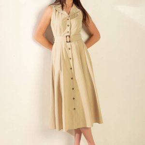 IDEAL APPROACH Gewebtes Midikleid