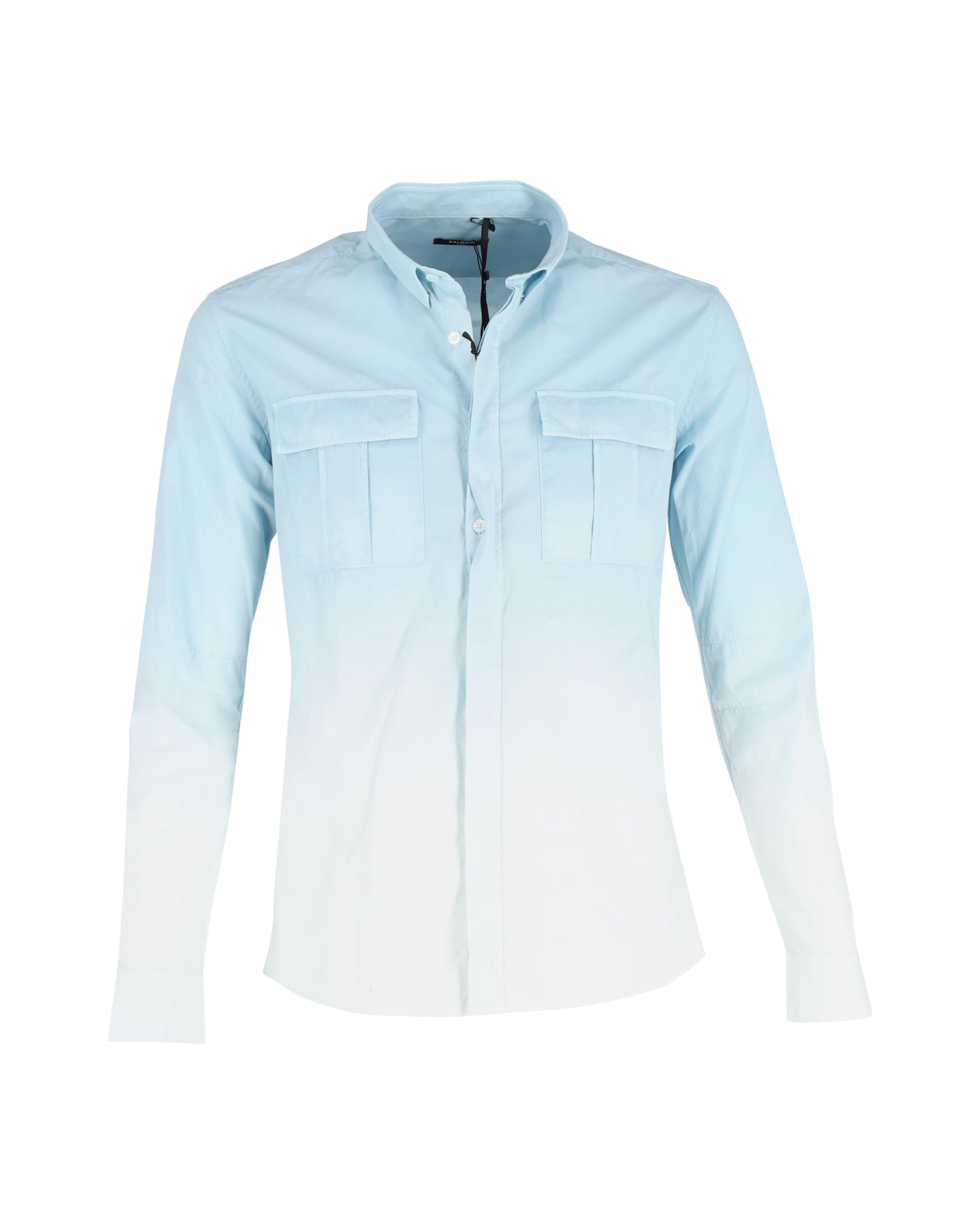 Balmain Hemd aus Baumwolle in Blau
