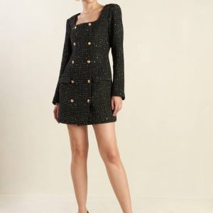HEART UNBOUND TWEED Minikleid