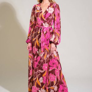 LUSH HAVEN Kleid aus gewebtem Maxi