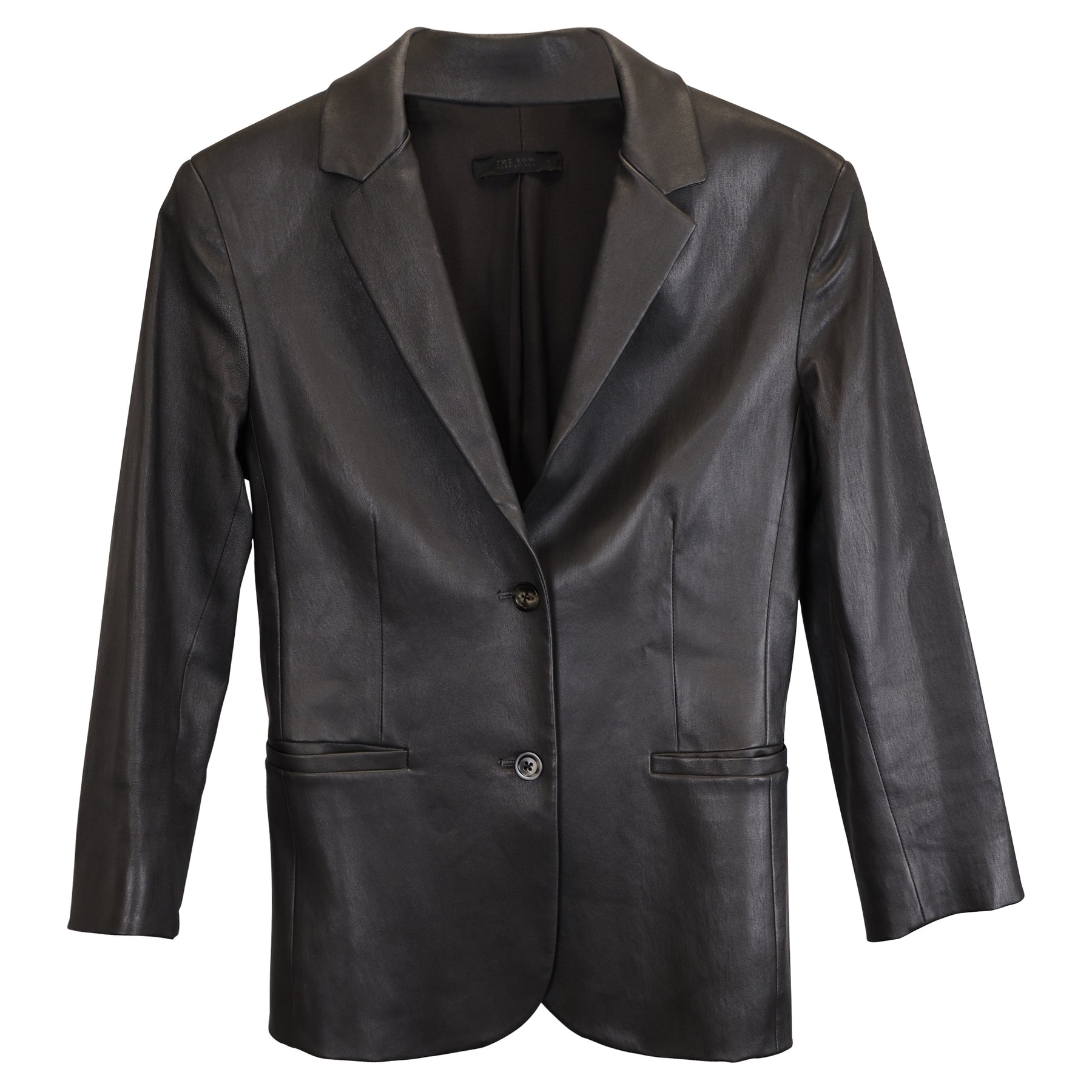 Die Row Essentials Nolbon Jacke aus schwarzem Leder