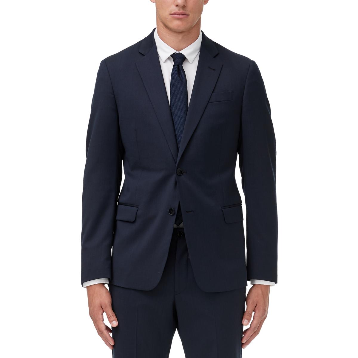 Schmale Passform Blazer aus Wolle