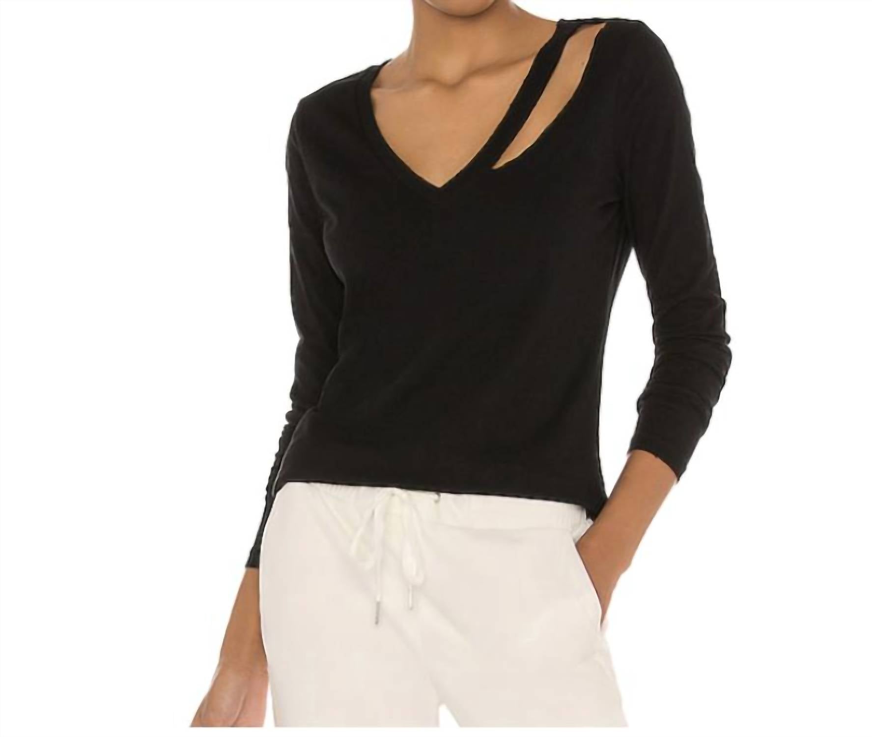 Vicki Tee in schwarz