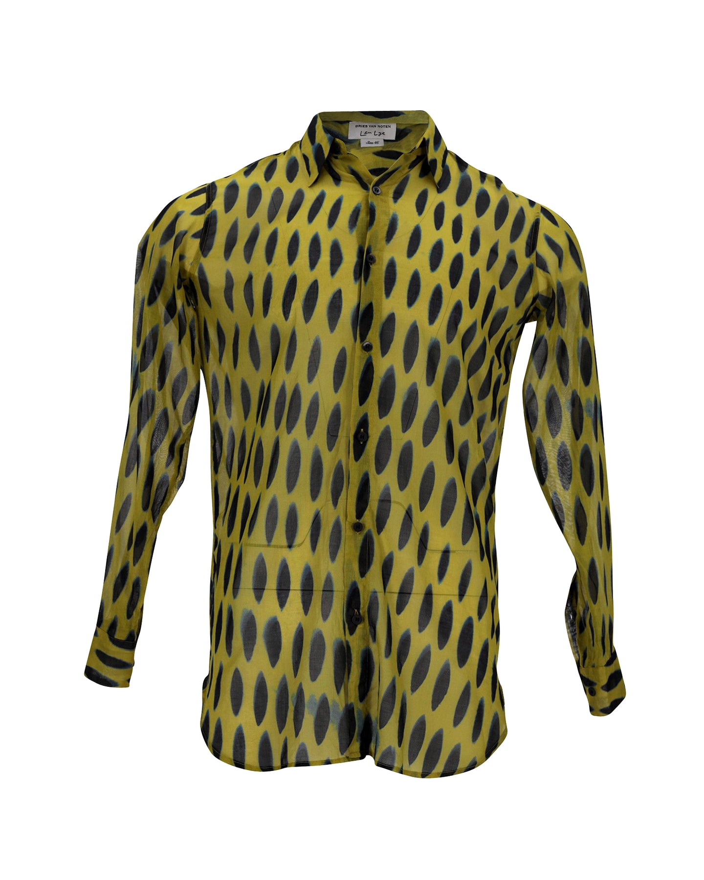 Dries Van Noten Bedrucktes Hemd aus Baumwolle mit gelbem Muster