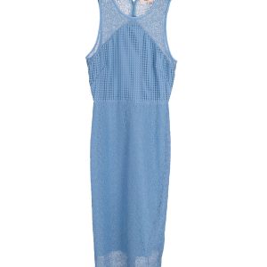 Diane Von Furstenberg Lace Sheath Kleid in Himmel blau Polyester