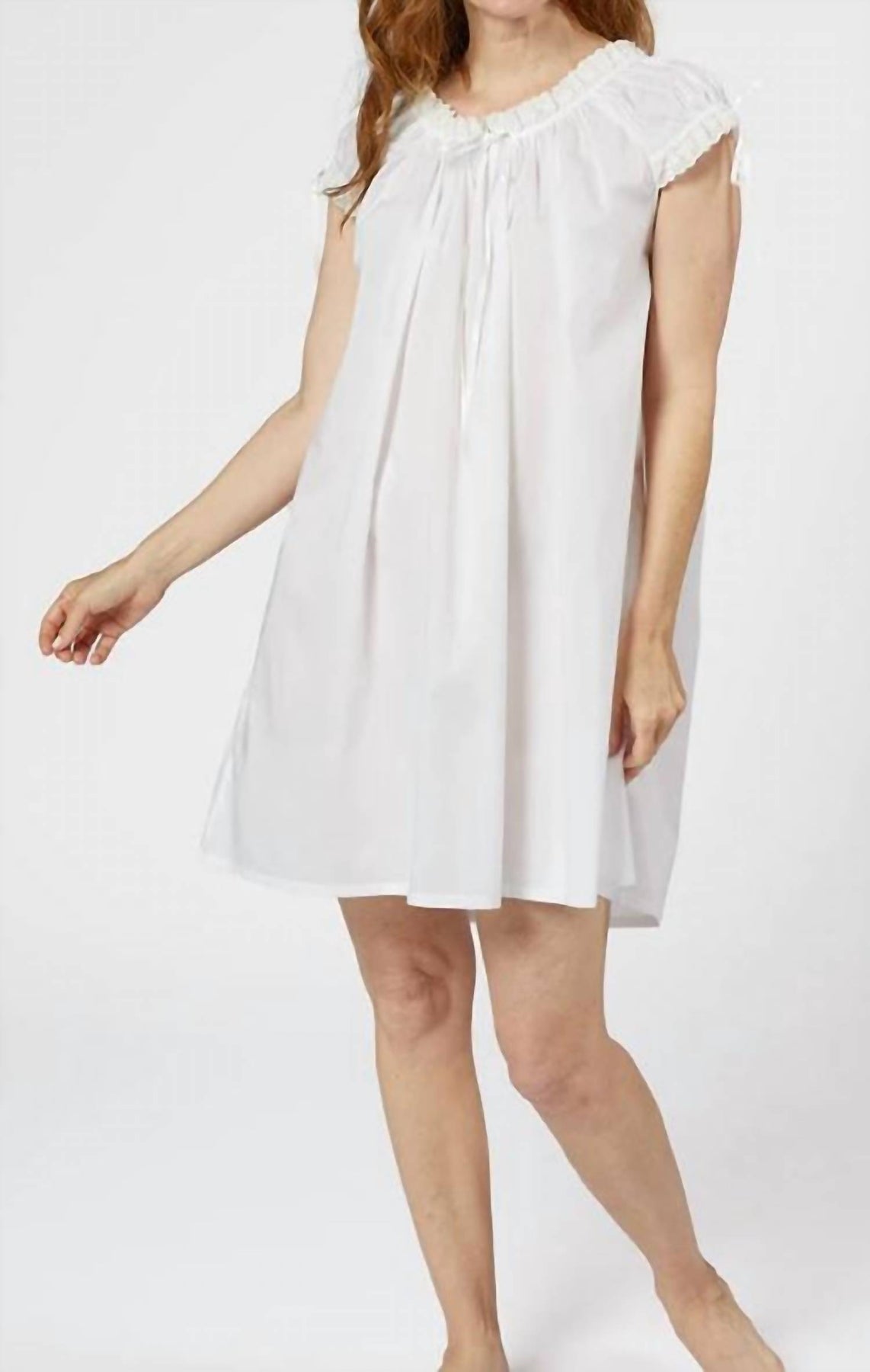 Ruthie Nachthemd Kleid in Weiß