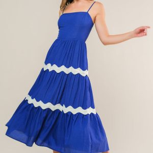 SUMMER SPRITZ Gewebtes Midikleid