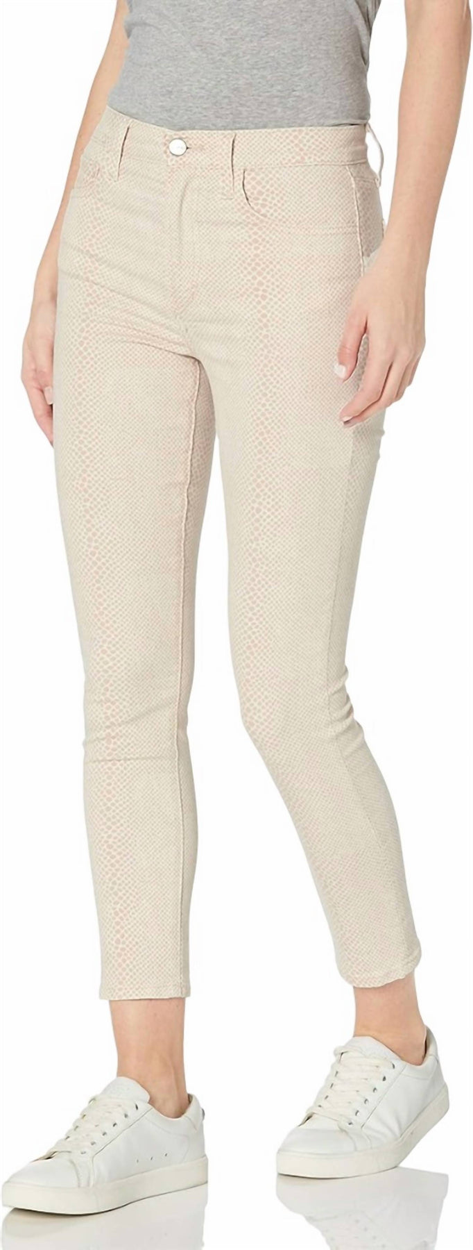 Charlie Crop Gedruckt Jean In Meadow Snake Hush
