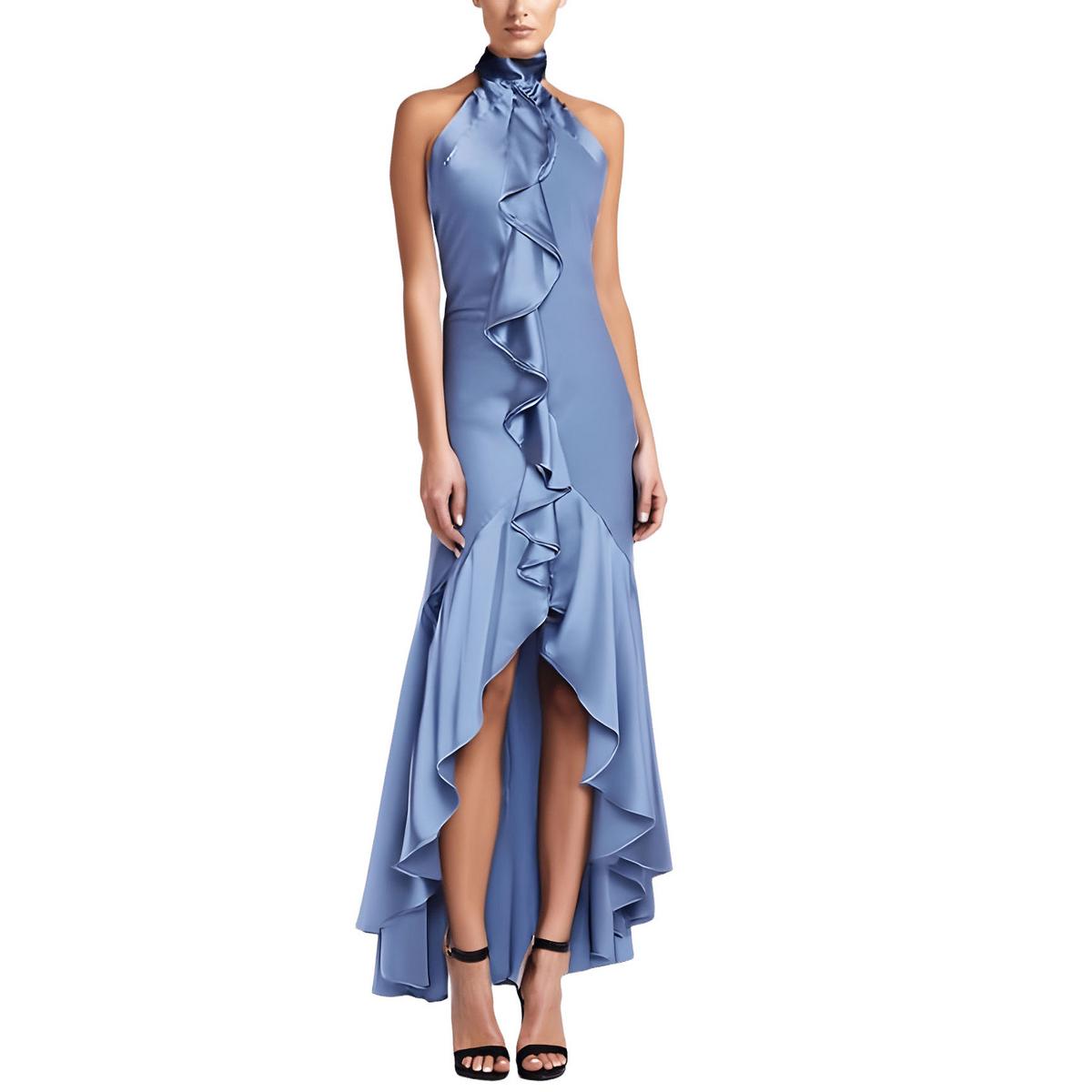Junioren Rüschen Neck Neck Abendkleid