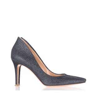 Gianvito Rossi Ellipsis 85 Pumps in marine blau glitzer 7748662034492