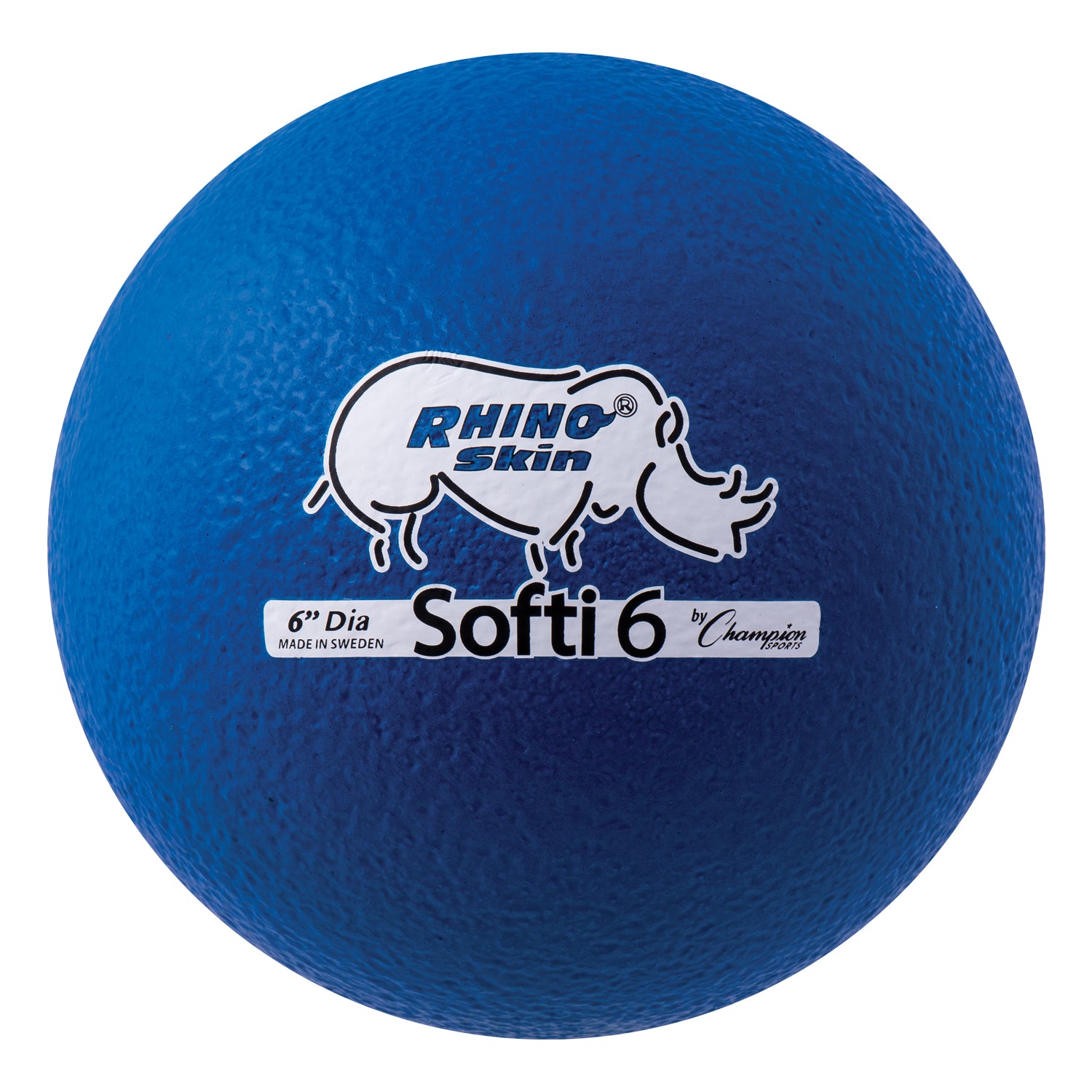 Champion Sports 6 Zoll Rhino Skin Low Bounce Softi Schaum Ball Blau