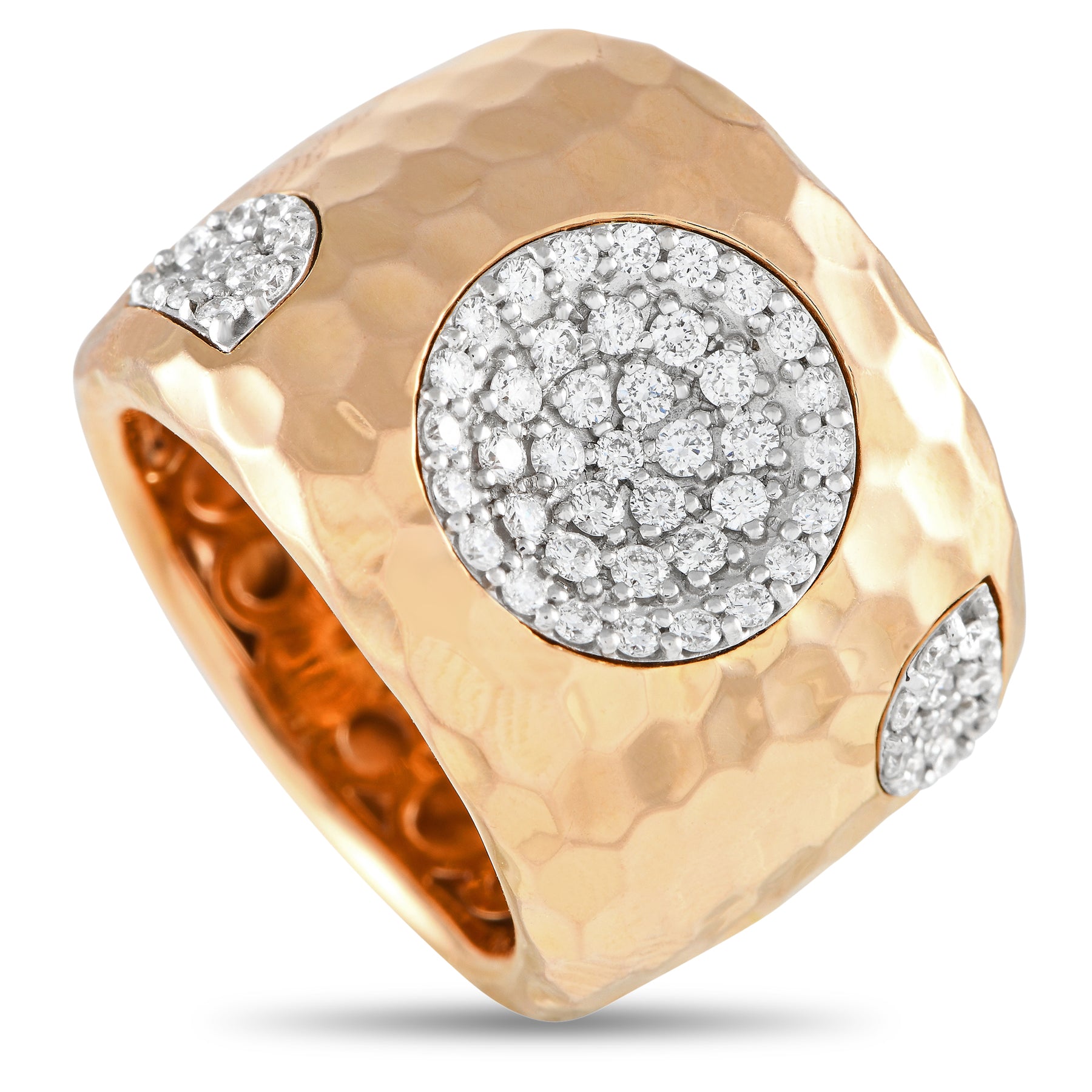Roberto Münze 18 Karat Roségold 1.0ct Diamantring RC15 -091224