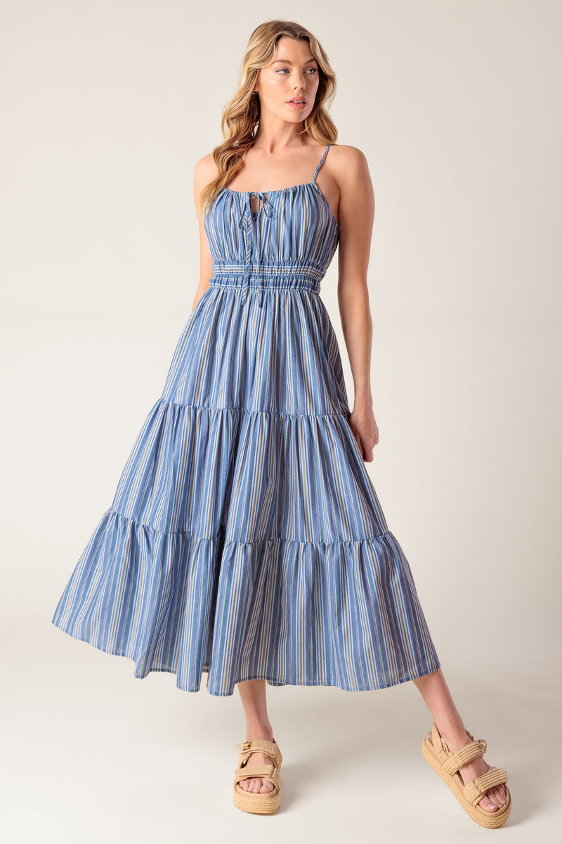 SECRET'S OUT gewebt MIDI Kleid