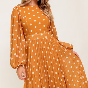 MOMENT MAKER Gewebtes Midikleid