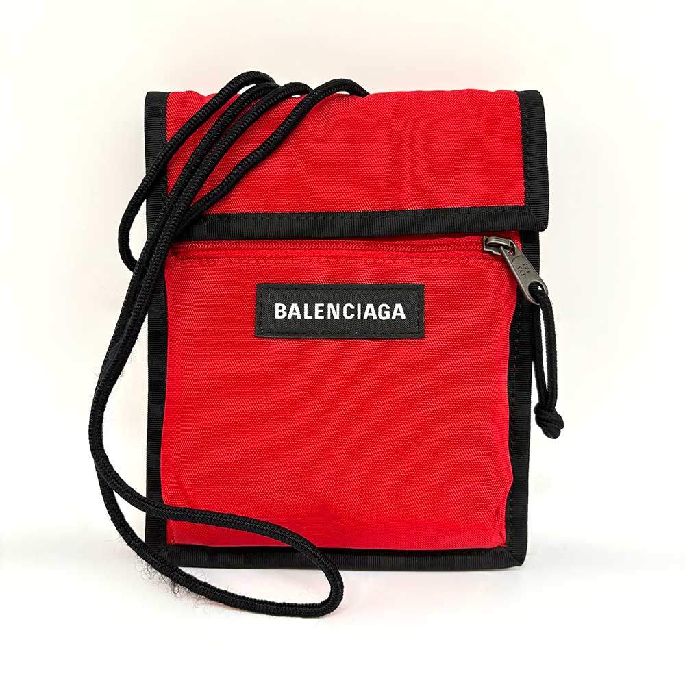Balenciaga Nylon Explorer Schultertasche Rot