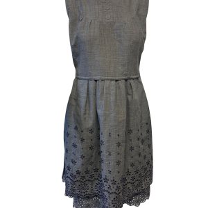 Marc Jacobs ärmelloses Blumenkleid aus grauem Polyester 7748676059196