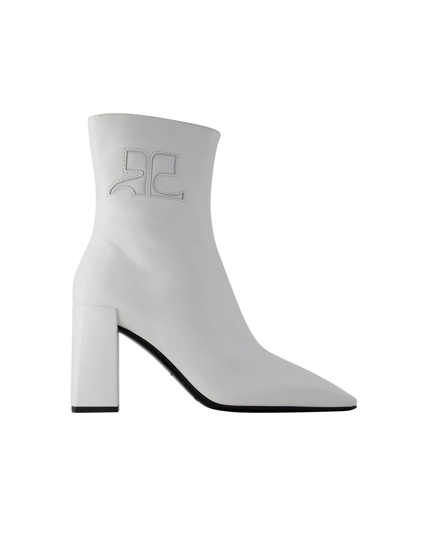 Heritage Stiefeletten – Courreges – Leder – Heritage Weiß