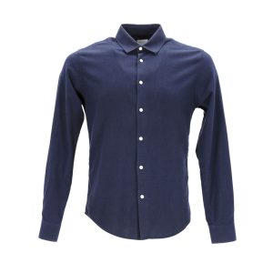 Sandro Paris Casual Hemd aus Marine Baumwolle 7748678352956
