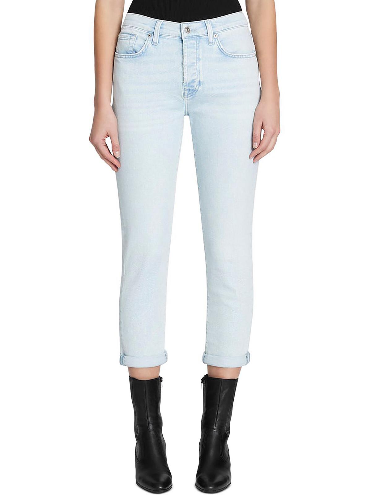 Josefina Damen hoher Bund schmale Passform Boyfriend Jeans