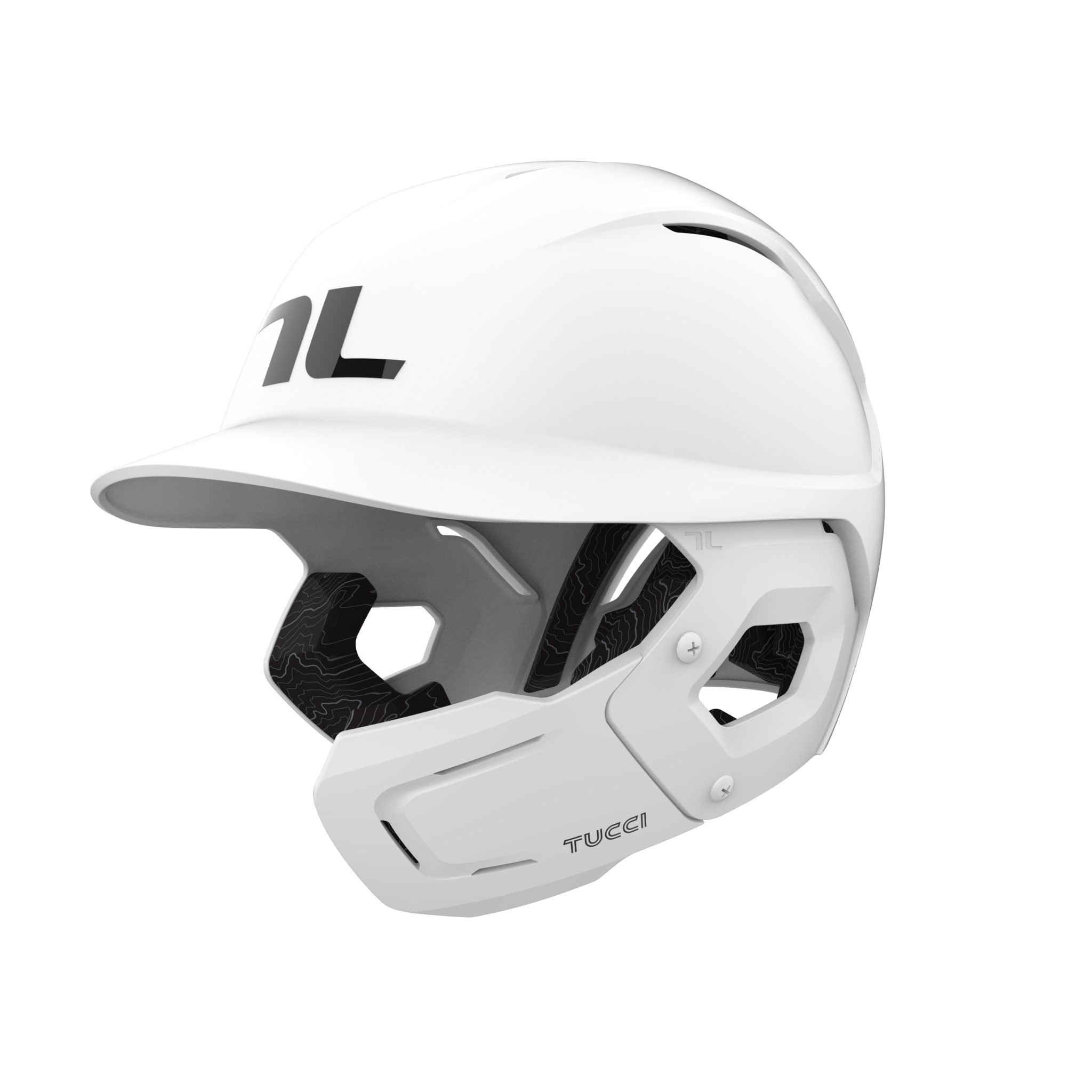 Tucci Potenza Batting Helm mit Jaw Flap