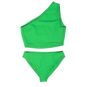 Bottega Veneta Bikini mit einer Schulter – Sittich