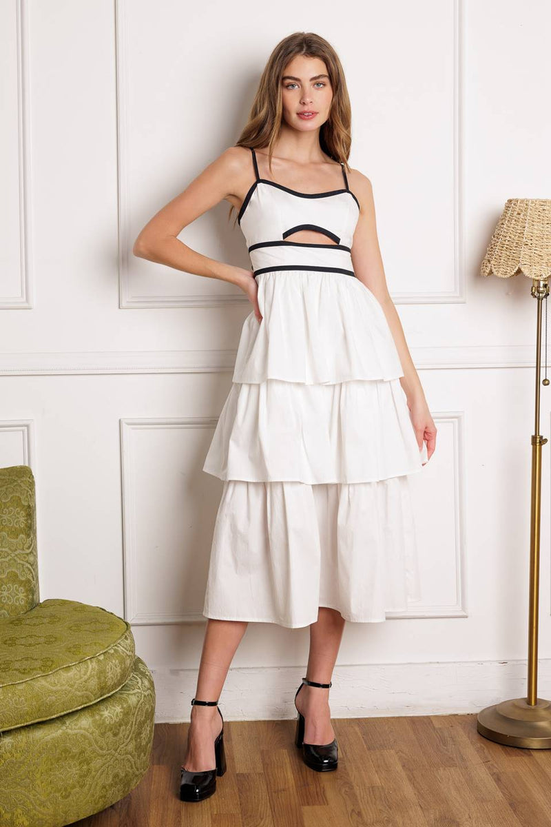 GO GETTER gewebt MIDI Kleid