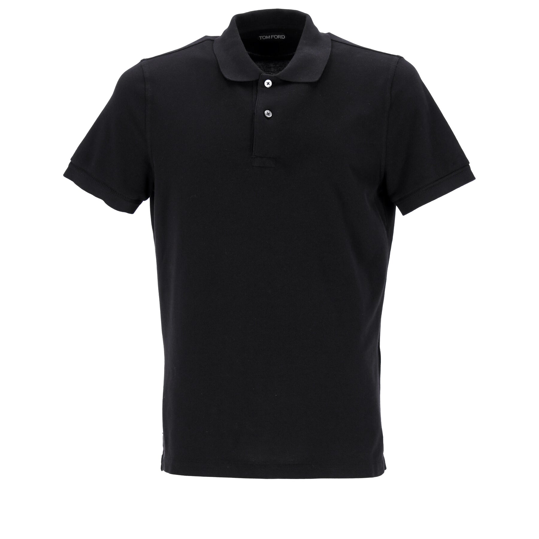 Tom Ford Poloshirt aus schwarzer Baumwolle