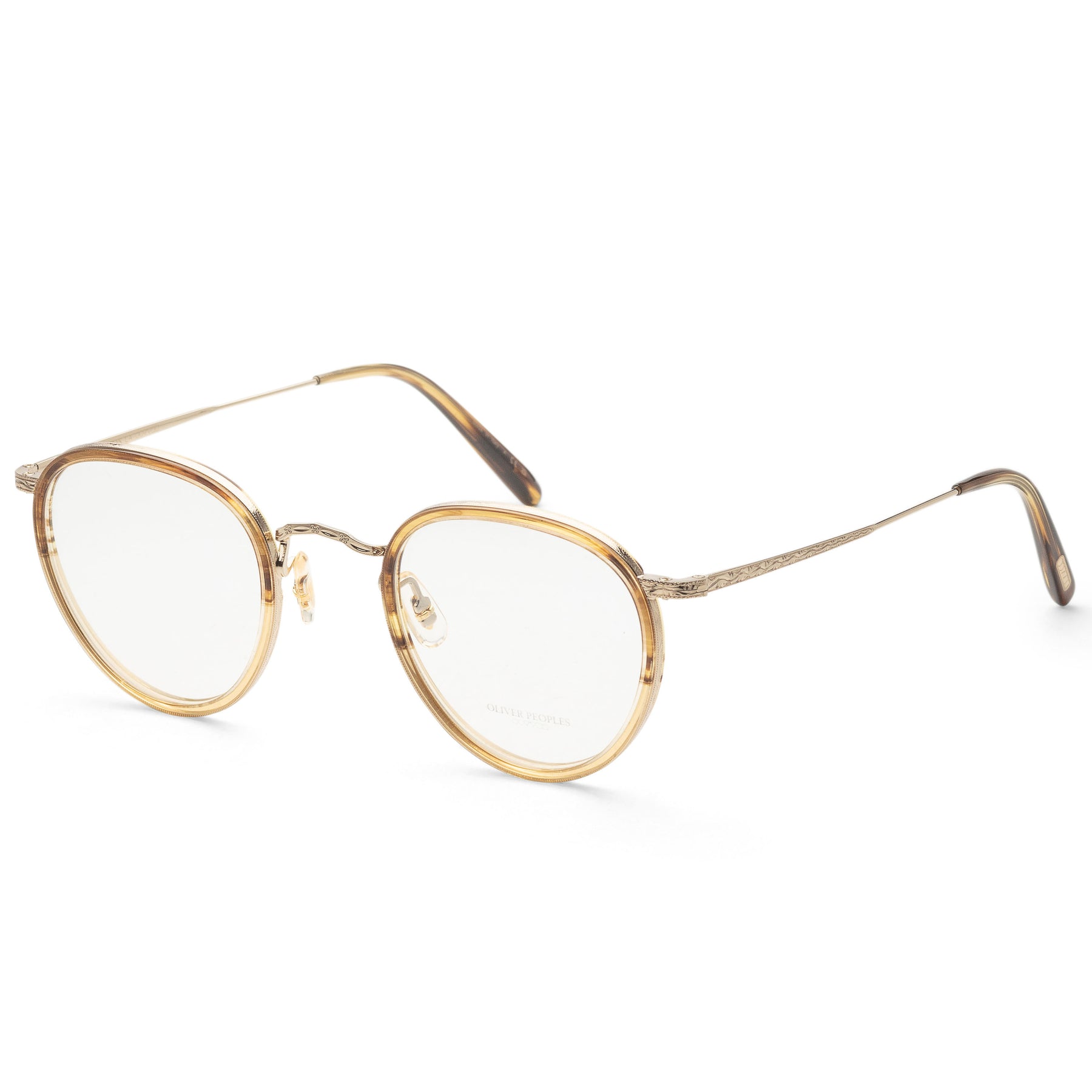 Oliver Peoples Herren MP-2 48mm Canarywood Verlauf Gold Opticals