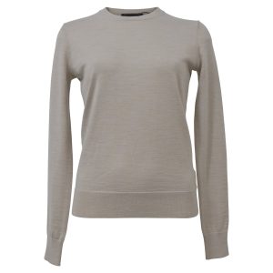 Theory Crewneck Regal Pullover aus ecru Wolle 7748657250364