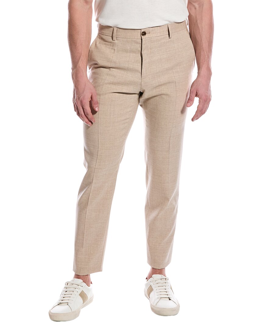BOSS Hugo Boss Schmale Passform Hose aus Wollstoff