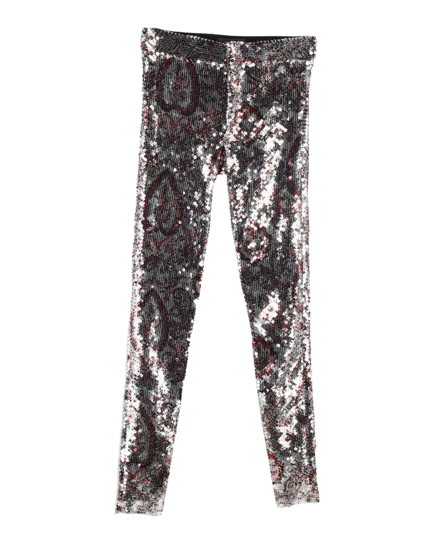 Isabel Marant Odizo Paillettenhose aus silbernem Polyester