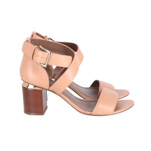 Tory Burch Jones 70mm Sandalen mit Blockabsatz in Beige