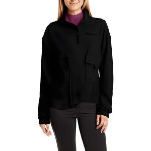 Campus Pique 1/4 Zip Pocket Pullover aus Baumwolle