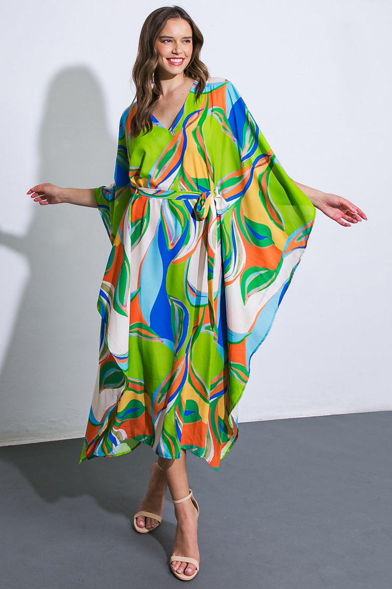 EIN SCHÖNER SICHTBARER KAFTANKLEID