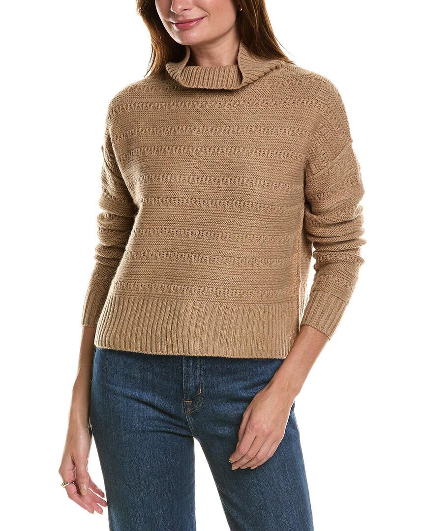 Forte Kaschmir Crop Strukturierter Pullover aus Wolle & Kaschmir