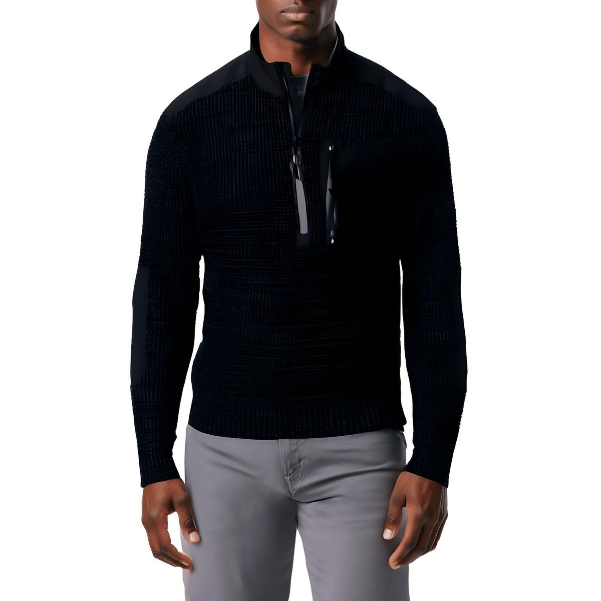 Pullover mit V-Ausschnitt aus Mock