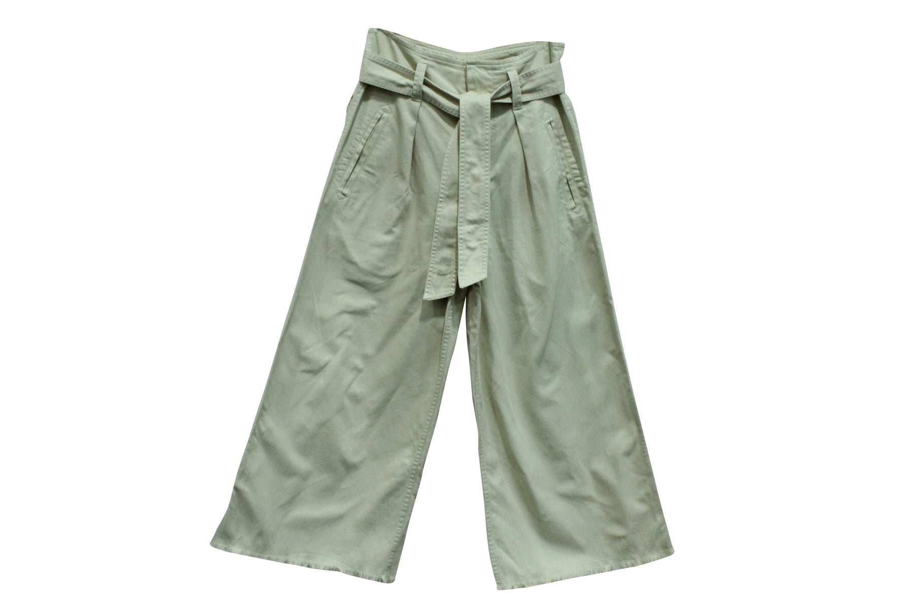 Isabel Marant Hose mit breitem Bein aus Beige Baumwolle