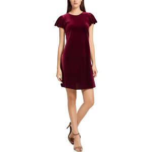 Solid Samt Minikleid