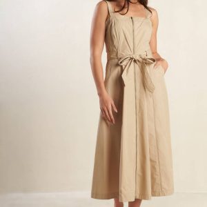 MARGOT DREAM Gewebtes Midikleid