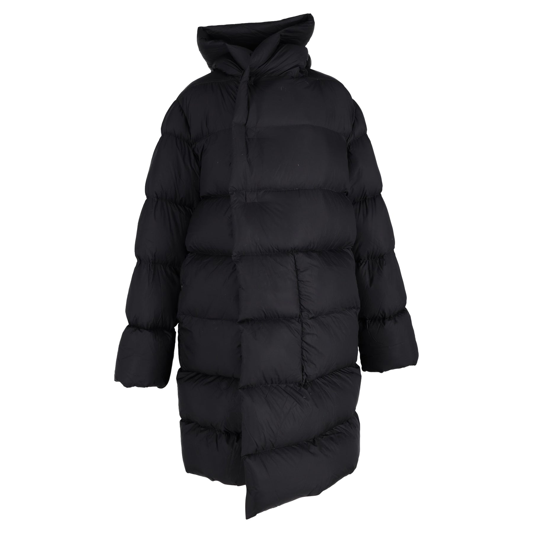 Rick Owens Kapuzenpullover aus schwarzem Nylon