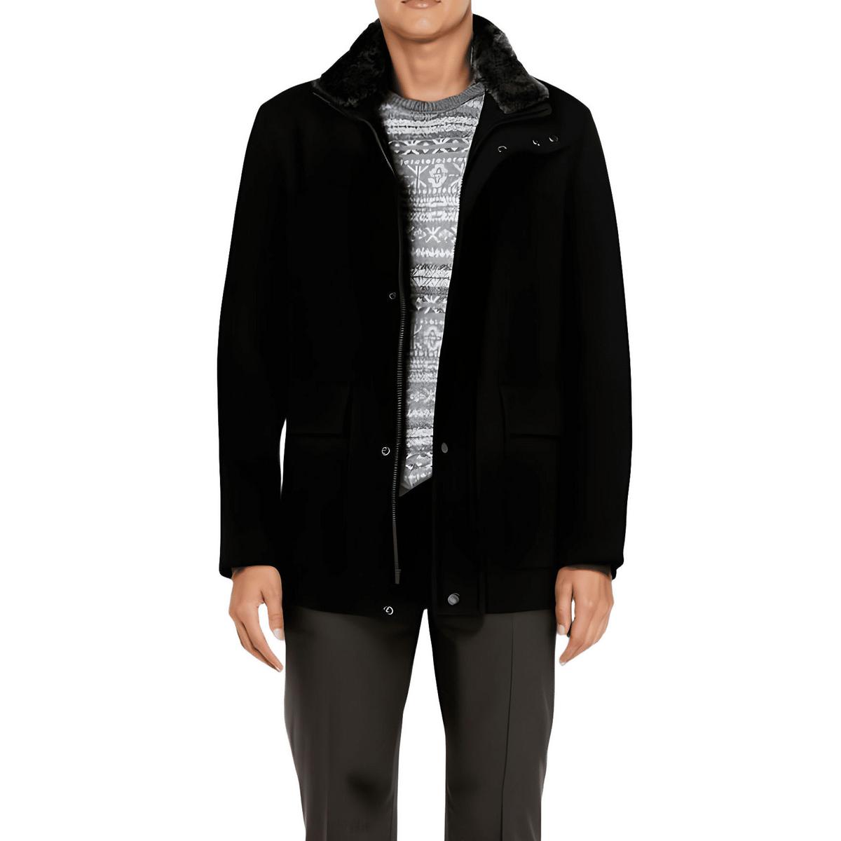 Brooks Wolle Blend Jacke mit weichem Mantel