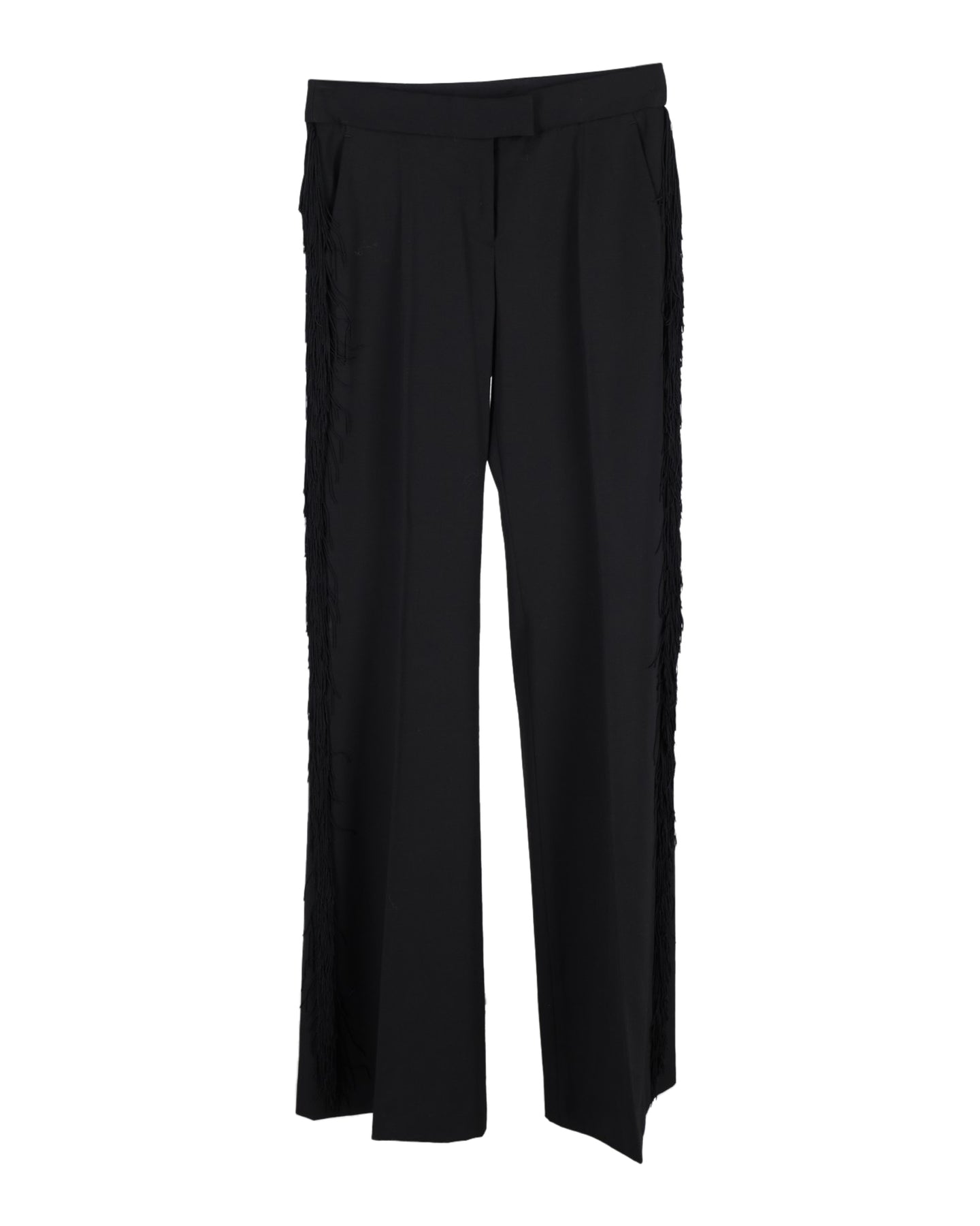 Stella McCartney Hose mit Fransen in Schwarz
