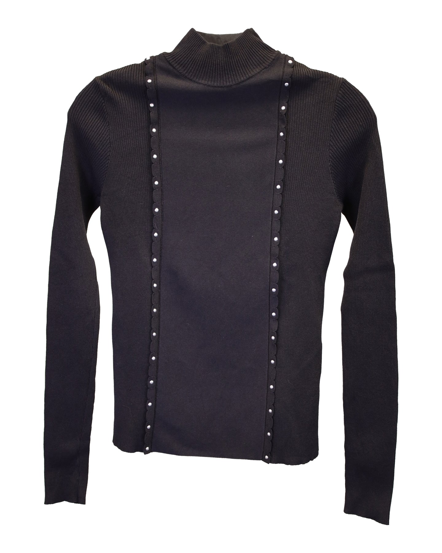 Red Valentino Rollkragenpullover aus schwarzer Viskose