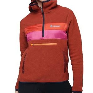 Teca Fleece-Kapuzenjacke mit halbem Reißverschluss für Damen in Colorado