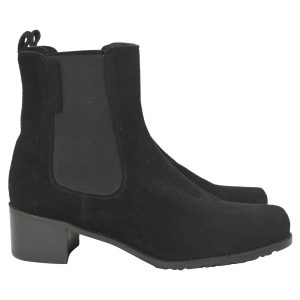 Stuart Weitzman Laine Chelsea Stiefel in schwarz Wildleder
