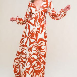LOVE IN YOUR EYES Kleid aus gewebtem Maxi