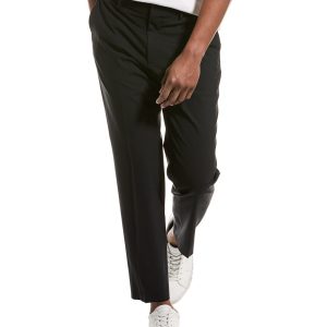 BOSS Hugo BOSS Schmale Passform Wolle-Bleder Hose 7304306622524