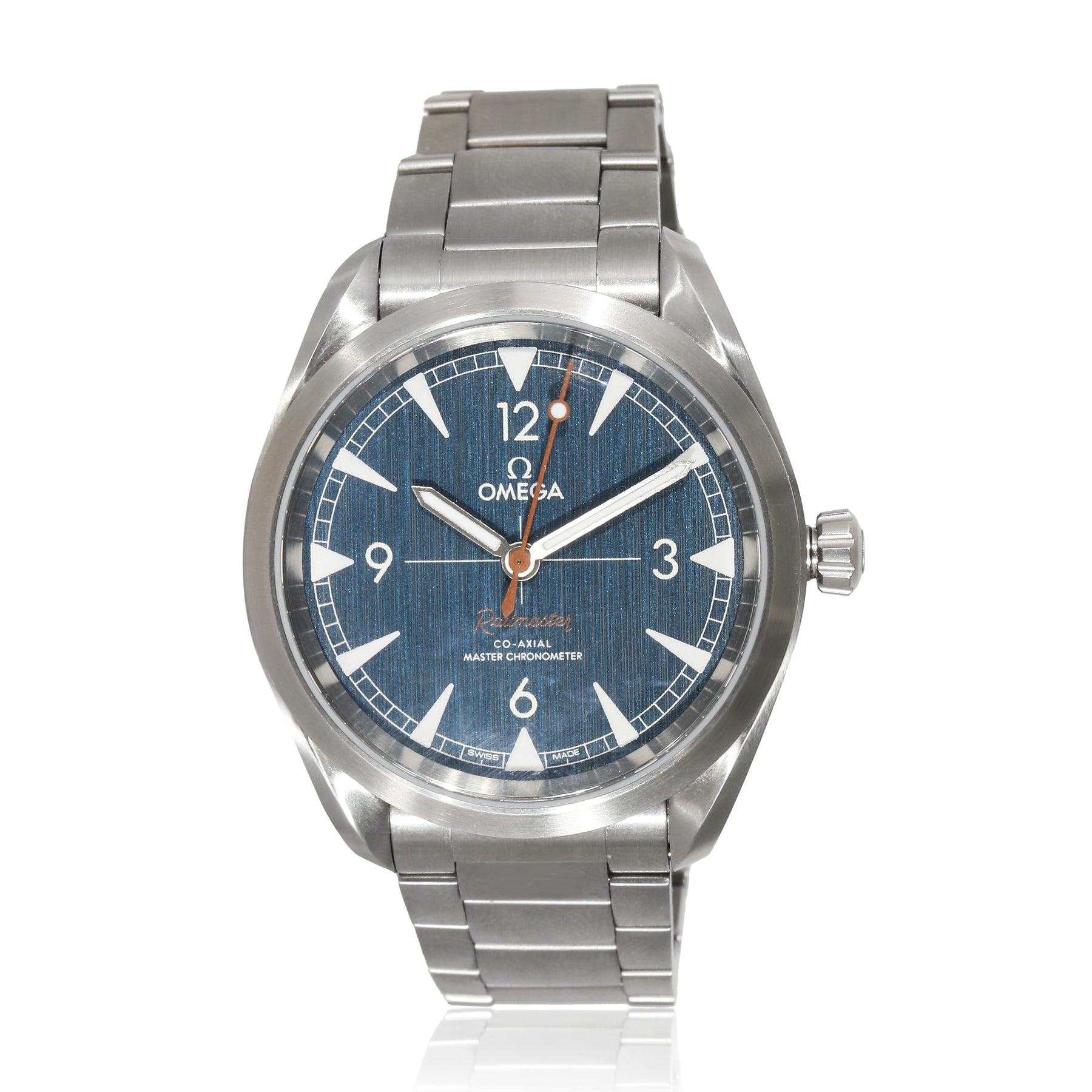 Omega 220.10.40.20.03.001 Seamaster Railmaster Herrenuhr aus Edelstahl